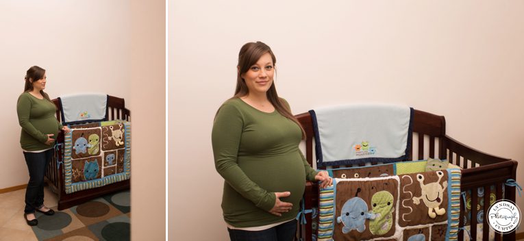 Maternity photographer Lyndsay Curtis photographs pregnant Brittny in her son's nursery at NAS Sigonella, Sicily| www.lyndsaycurtis.com