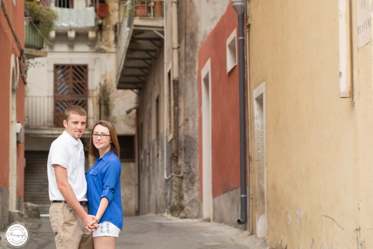 Europe destination engagement photographer Lyndsay Curtis photographs engaged couple Britty and Justin in Catania, Sicily, Italy | www.lyndsaycurtis.com