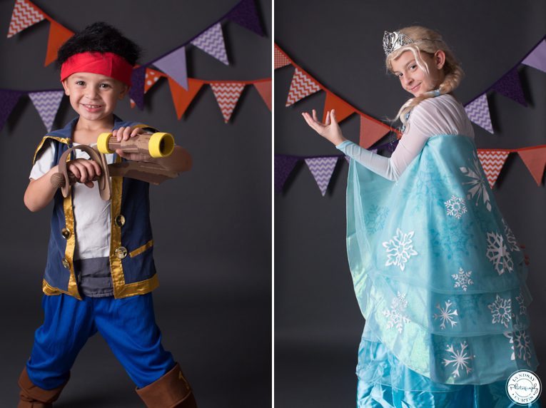 Child photographer Lyndsay Curtis photographs children during Halloween costume mini-sessions in-studio | www.lyndsaycurtis.com