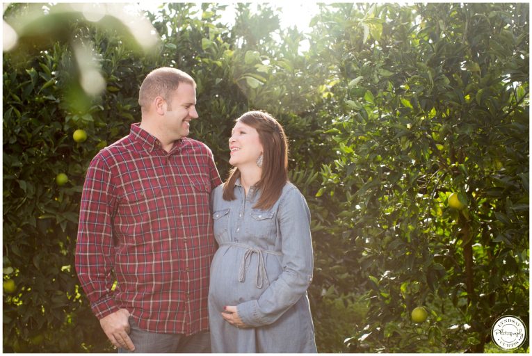 Maternity photographer Lyndsay Curtis photographs the Sikes family of USNH Sigonella in an orange grove. | www.lyndsaycurtis.com