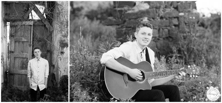 Portrait photographer Lyndsay Curtis photographs Class of 2015 Senior Zane with his guitar in Sicily, Italy | www.lyndsaycurtis.com