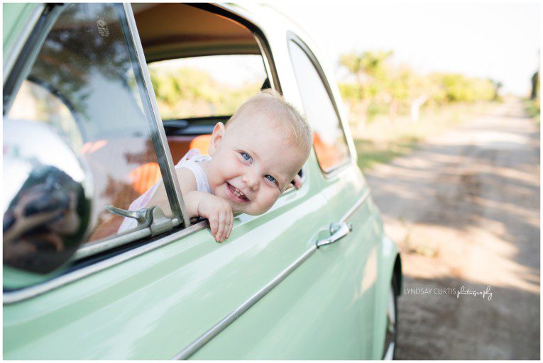 Portrait photographer Lyndsay Curtis photographs the Gaudette family with their antique Fiat 500 in Sigonella, Sicily. | www.lyndsaycurtis.com