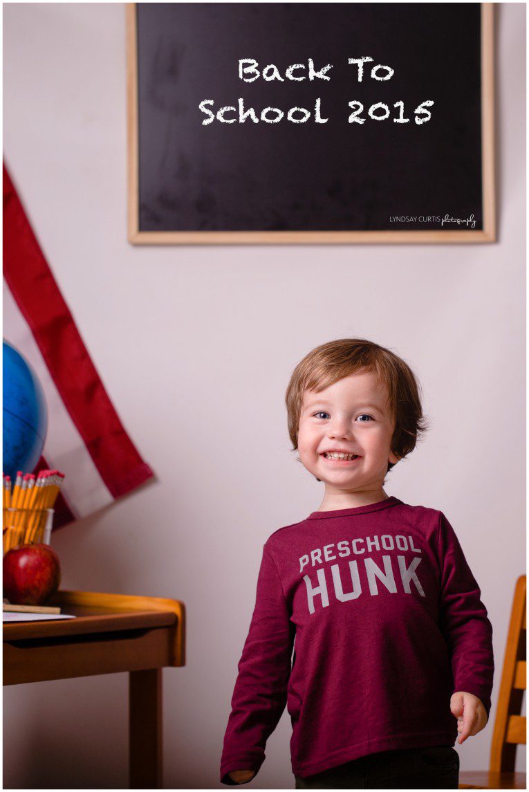 Portrait photographer Lyndsay Curtis photographs Back to School Mini Sessions in her home studio in Sigonella, Sicily. | www.lyndsaycurtis.com