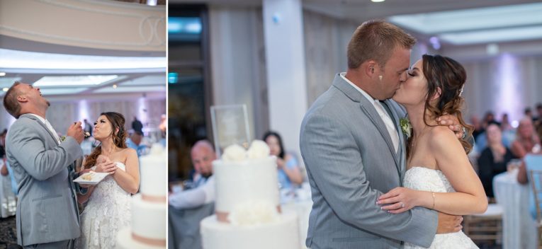 Cake by Palermos Bakery at Wedding Reception at Grand Marquis, in Old Bride, NJ - New Jersey Wedding Photographer Lyndsay Curtis Photography