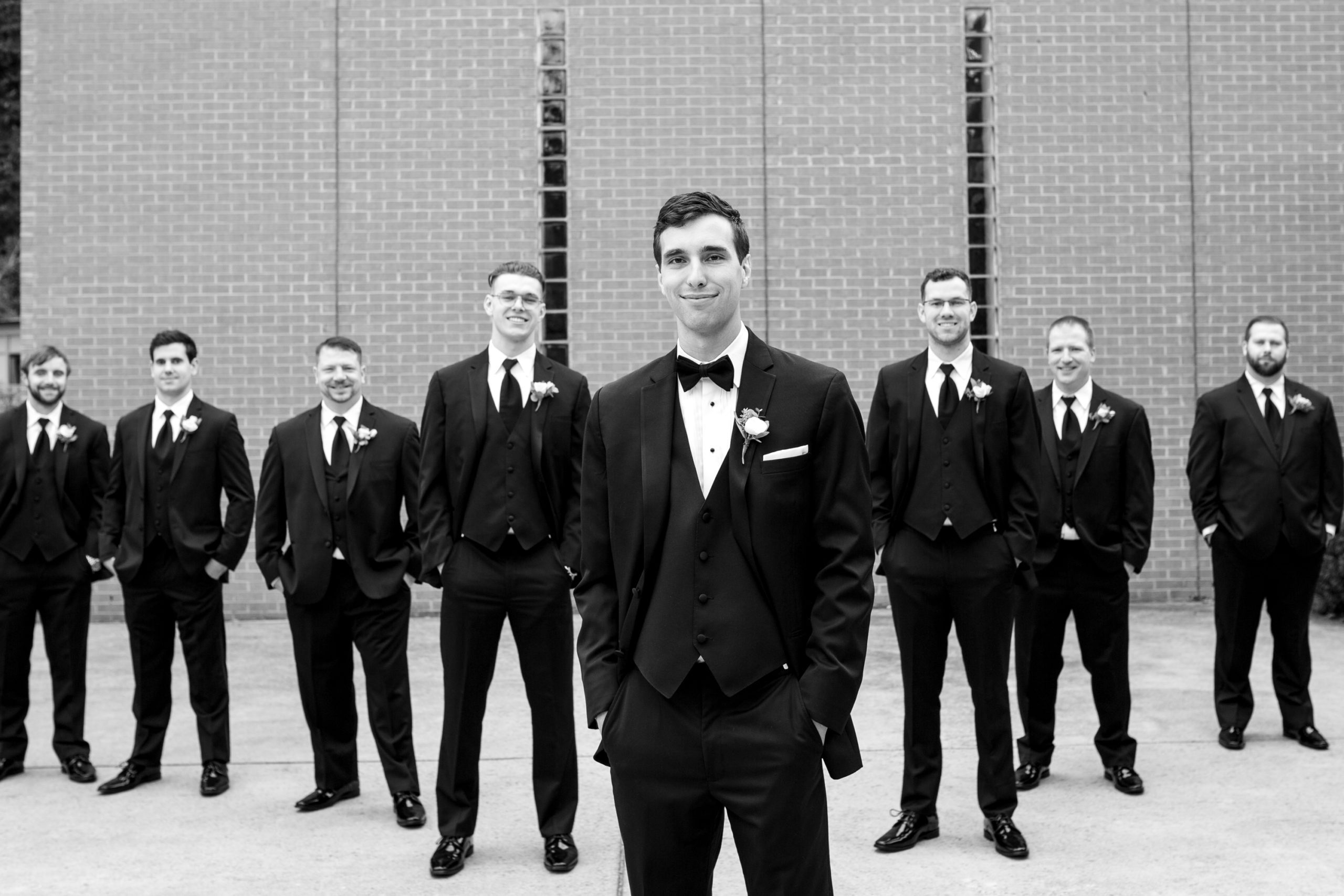 Groom and Groomsmen photos by Lyndsay Curtis Photography